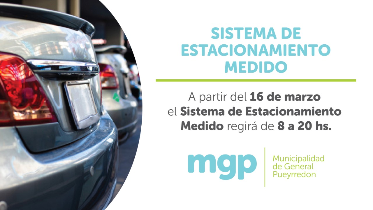 Se modifica el horario del Estacionamiento Medido