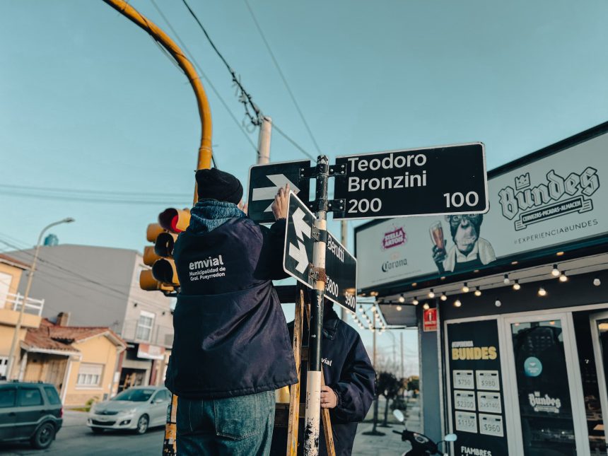 La Municipalidad implementó cambios en el sentido de circulación de Teodoro Bronzini