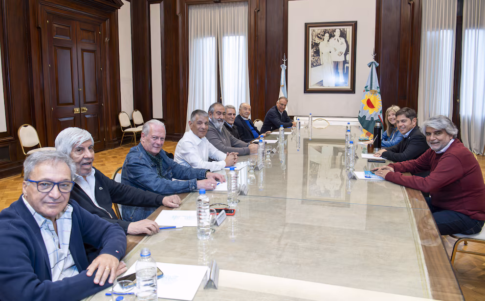 La cúpula de la CGT se reunió el pasado viernes con el Gobernador de la Provincia de Buenos Aires, Axel Kicillof
