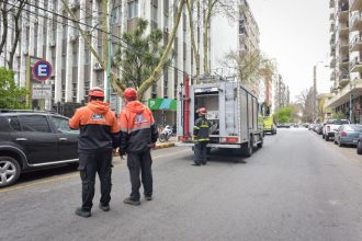 El Municipio participó en un ejercicio de evacuación controlada en Tribunales