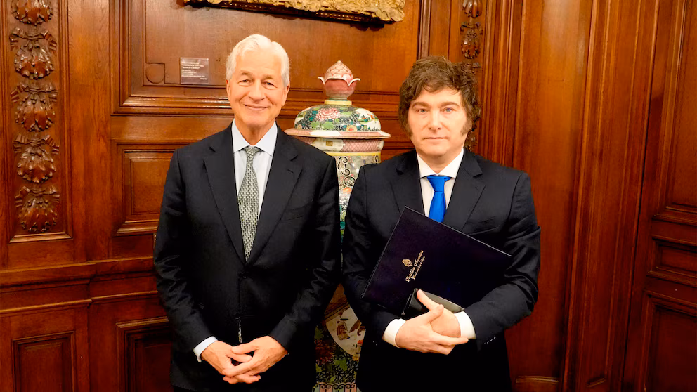 Javier Milei y el titular del J.P. Morgan, Jamie Dimon, reunidos 48 horas antes de las Elecciones Legislativas del 26 de octubre