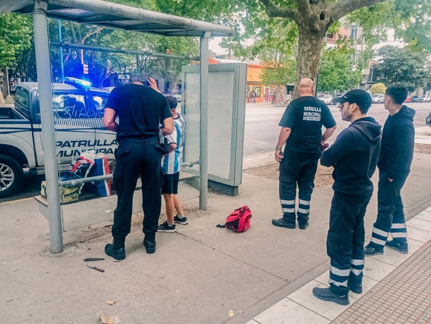 La Patrulla Municipal intervino ante un trapito que realizaba disturbios en la vía pública en Luro y 20 de Septiembre