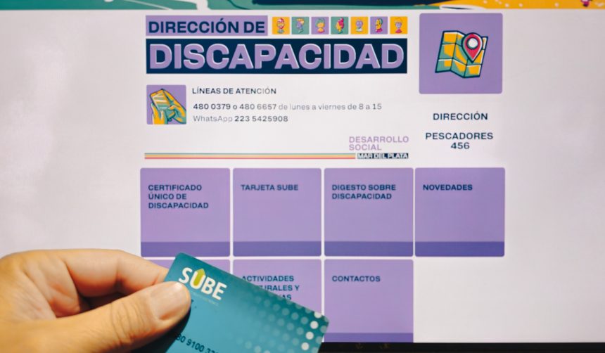 Las personas con discapacidad pueden validar la tarjeta SUBE en cualquier terminal de autoservicio