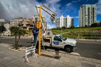 Nuevo semáforo en General Roca y Patricio Peralta Ramos