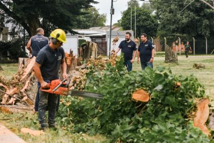 El Municipio realizó tareas arreglo y puesta en valor en la Plaza Scarpati