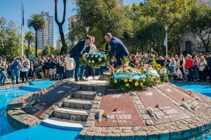 Se realizó el acto por el 44° aniversario del Día del Veterano y los Caídos en la Guerra de Malvinas