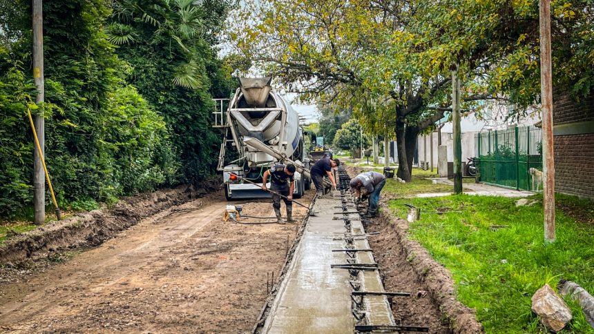 El Municipio inició obras de cordón cuneta y repavimentación en la zona de Constitución