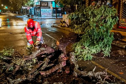 El Municipio continúa con tareas de asistencia y prevención tras las lluvias registradas en la ciudad