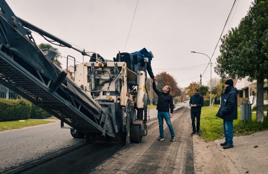 El Municipio culminó la repavimentación en la calle Marcos Sastre