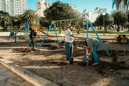 Comenzó la puesta en valor de la Plaza Colón