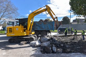 El Municipio supera los 2.000 m² de bacheo de hormigón y extiende los trabajos a nuevos sectores de la ciudad