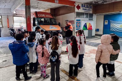 El Municipio recibió a estudiantes de la Escuela Primaria 36 en el cuartel de Defensa Civil
