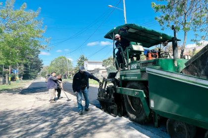 El Municipio avanza con obras de repavimentación, bacheo y cordón cuneta