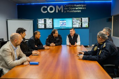 El Intendente Municipal Guillermo Montenegro recibió al ministro de Seguridad de la provincia Javier Alonso