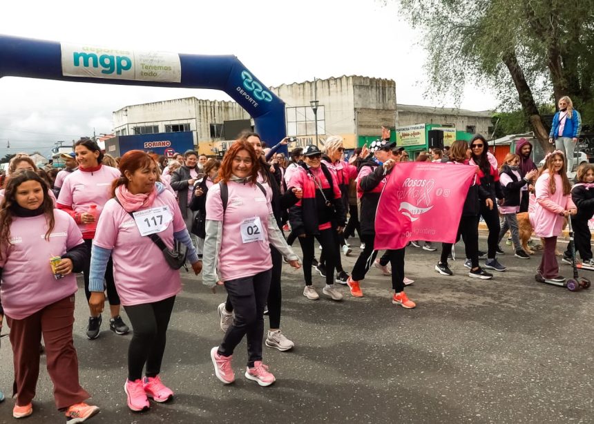 Más de 220 personas participaron de la segunda edición de la Caminata Octubre Rosa en Batán